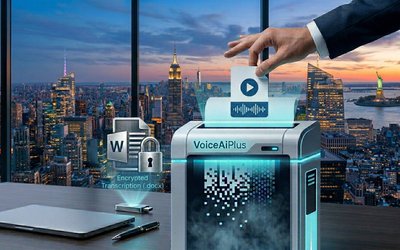 Don't give away your secrets: Secure Transcription for Professionals, Executives, and High Officials